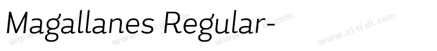 Magallanes Regular字体转换